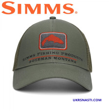 Кепка Simms Trout Icon Trucker Smokey Olive
